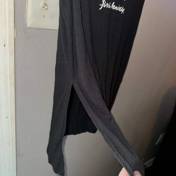 Rockin Artwork tunic/muscle tee with slits on side. Jimi Hendrix quote on front! - Picture 3 of 5